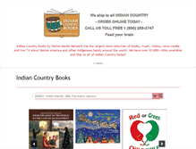 Tablet Screenshot of indiancountrybooks.com